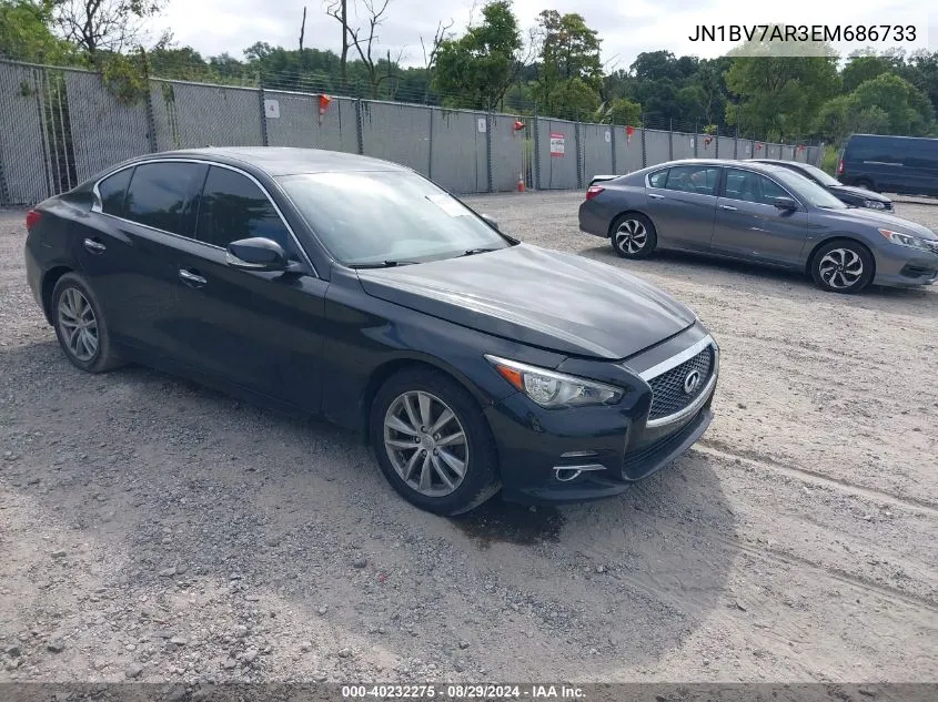 2014 Infiniti Q50 Premium VIN: JN1BV7AR3EM686733 Lot: 40232275