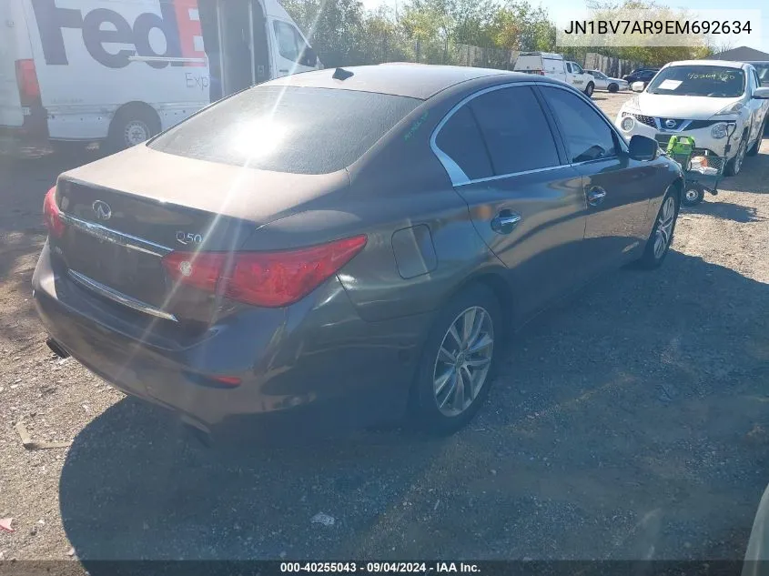 JN1BV7AR9EM692634 2014 Infiniti Q50 Premium