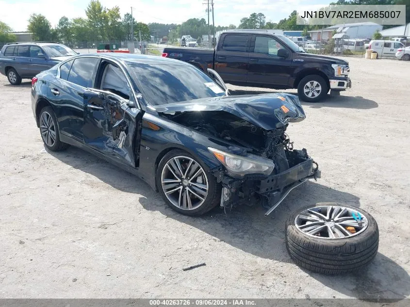 JN1BV7AR2EM685007 2014 Infiniti Q50 Sport