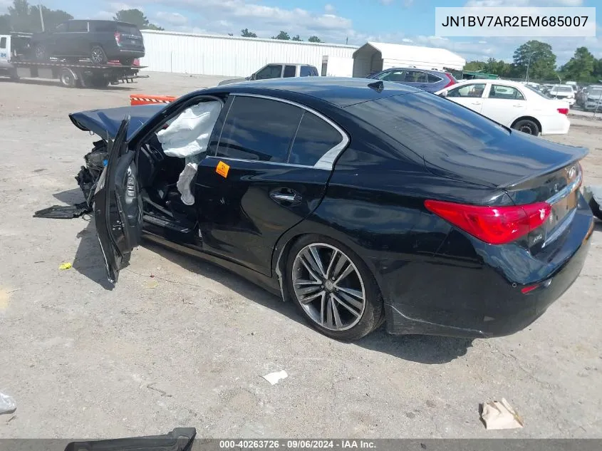 JN1BV7AR2EM685007 2014 Infiniti Q50 Sport