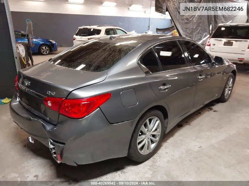 2014 Infiniti Q50 Premium VIN: JN1BV7AR5EM682246 Lot: 40269542