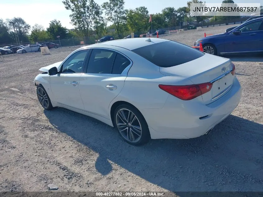 JN1BV7AR8EM687537 2014 Infiniti Q50 Premium/Sport