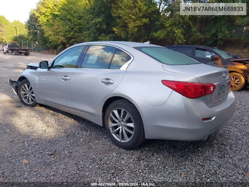 JN1BV7AR6EM688833 2014 Infiniti Q50 Premium/Sport