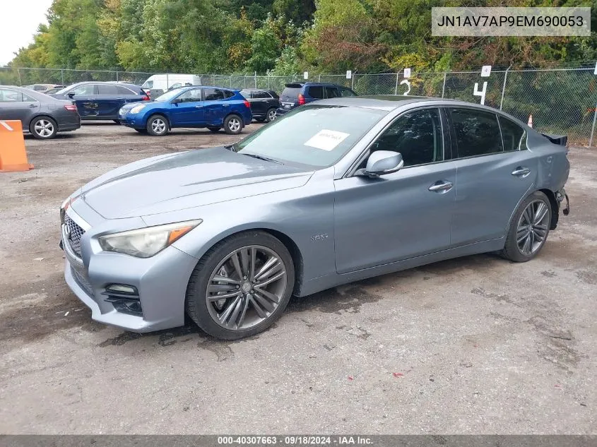 JN1AV7AP9EM690053 2014 Infiniti Q50 Hybrid Hybrid Premium/Sport