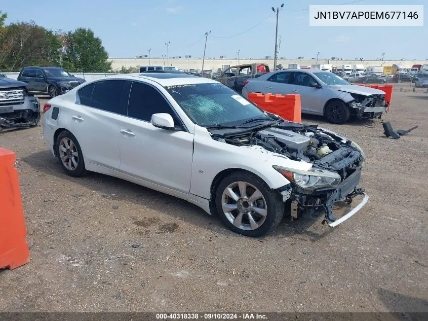 2014 Infiniti Q50 Premium VIN: JN1BV7AP0EM677146 Lot: 40318338