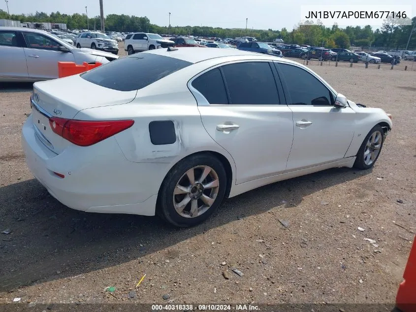 2014 Infiniti Q50 Premium VIN: JN1BV7AP0EM677146 Lot: 40318338