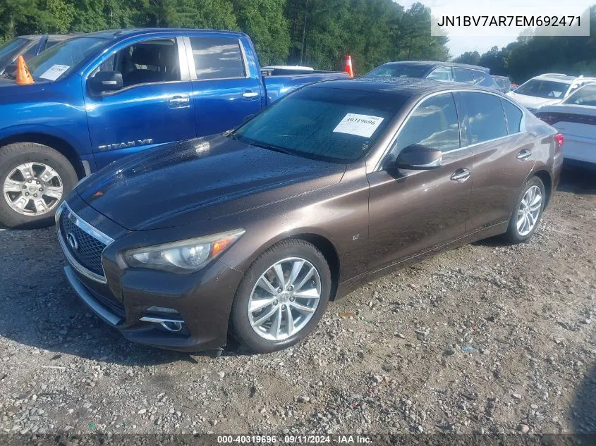 JN1BV7AR7EM692471 2014 Infiniti Q50 Premium