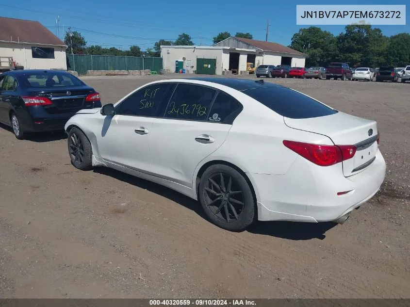 JN1BV7AP7EM673272 2014 Infiniti Q50 Premium