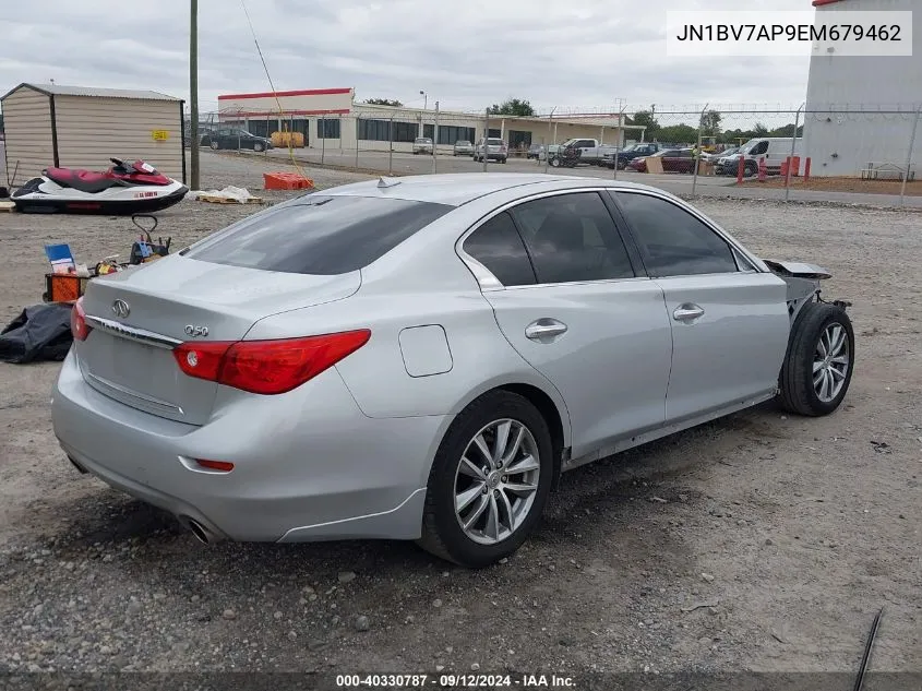 2014 Infiniti Q50 Premium/Sport VIN: JN1BV7AP9EM679462 Lot: 40330787