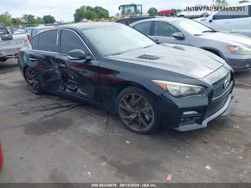 2014 Infiniti Q50 Premium/Sport VIN: JN1BV7AP5EM693391 Lot: 40334879