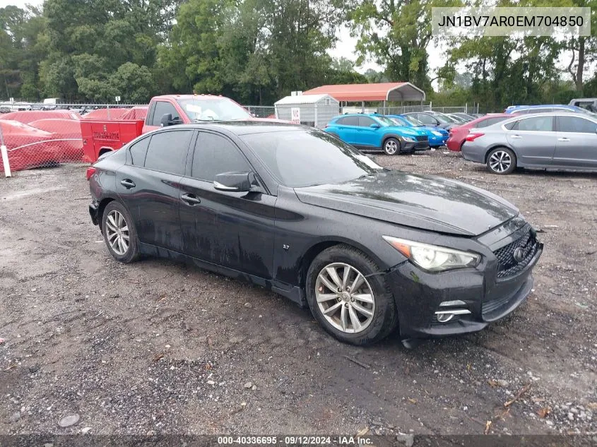 JN1BV7AR0EM704850 2014 Infiniti Q50 Premium