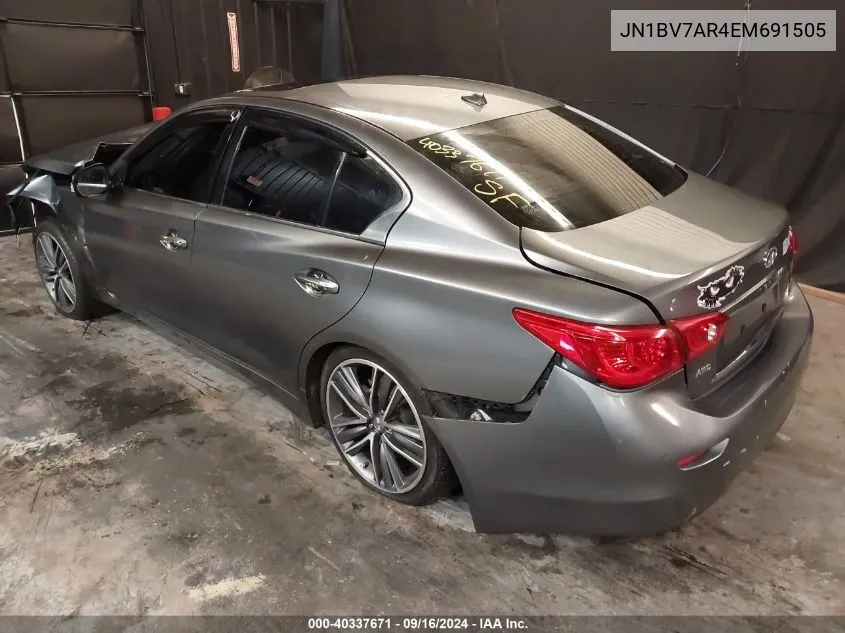 JN1BV7AR4EM691505 2014 Infiniti Q50 Premium