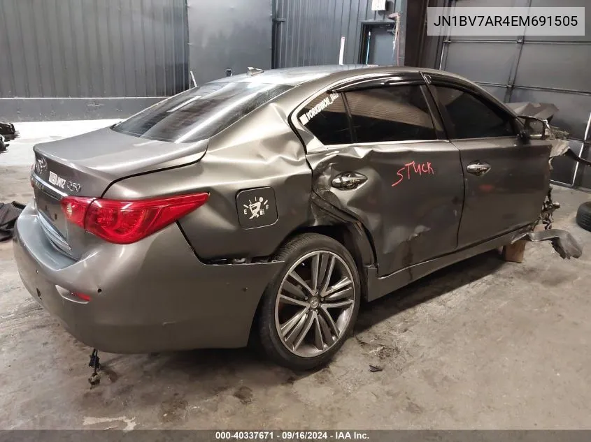 JN1BV7AR4EM691505 2014 Infiniti Q50 Premium