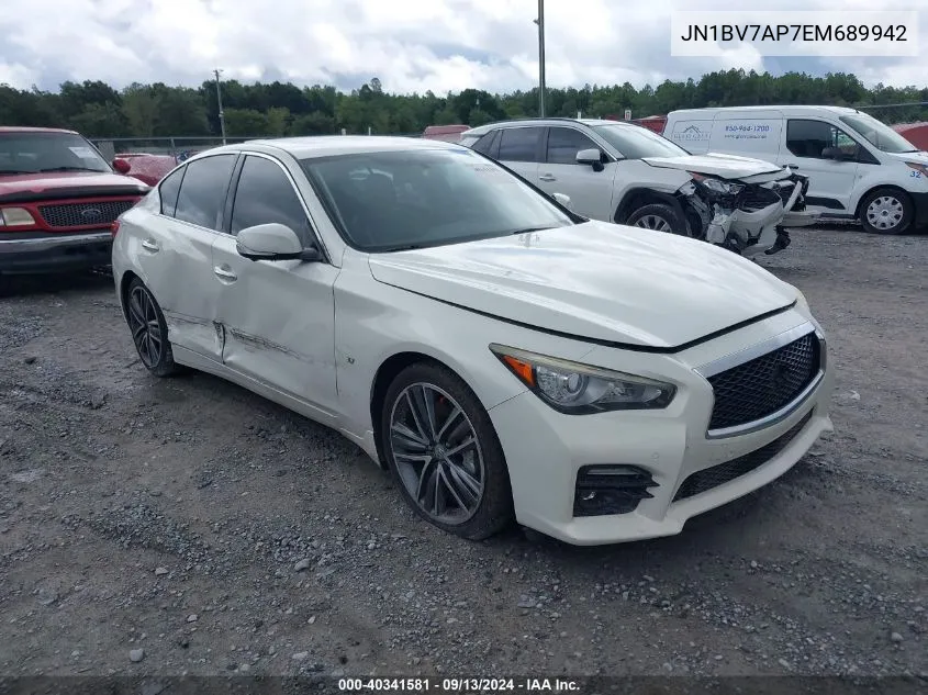 JN1BV7AP7EM689942 2014 Infiniti Q50 Premium/Sport