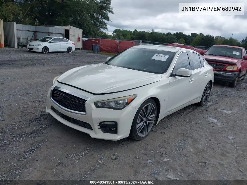 JN1BV7AP7EM689942 2014 Infiniti Q50 Premium/Sport