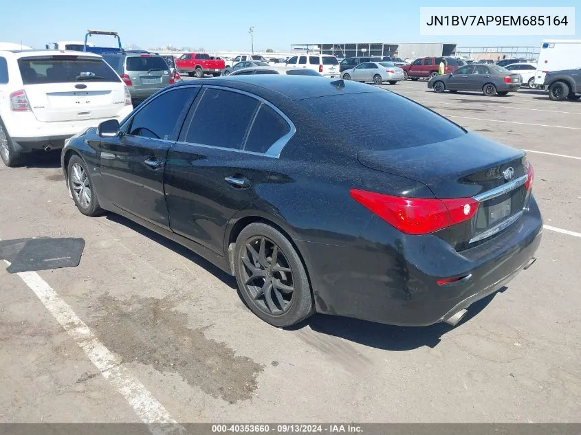 2014 Infiniti Q50 VIN: JN1BV7AP9EM685164 Lot: 40353660