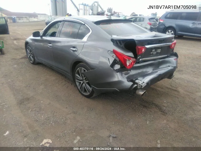 JN1BV7AR1EM705098 2014 Infiniti Q50 Premium/Sport