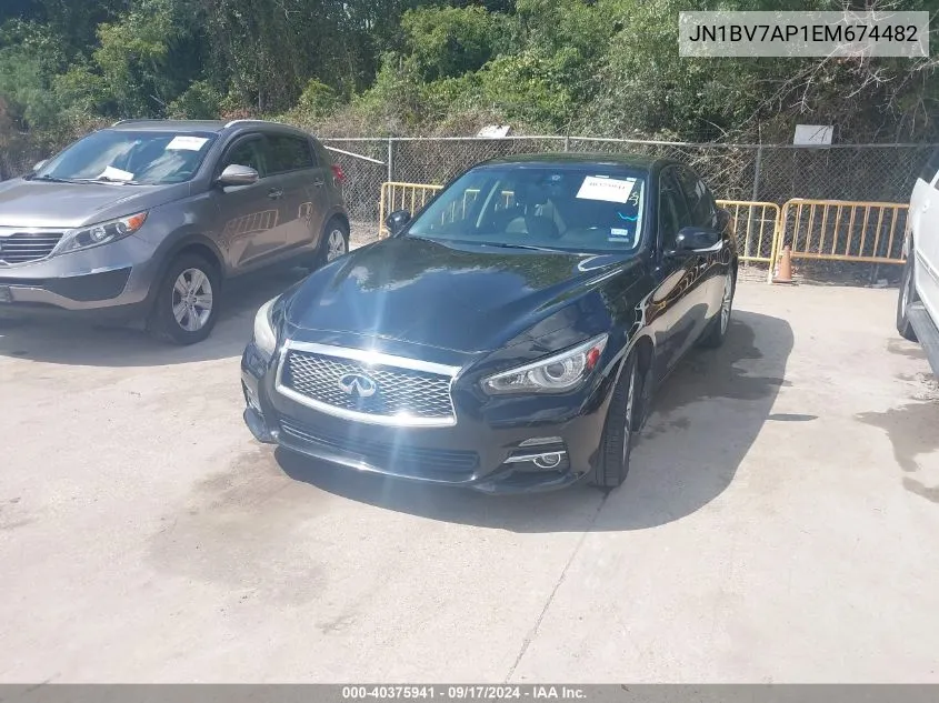 JN1BV7AP1EM674482 2014 Infiniti Q50 Premium