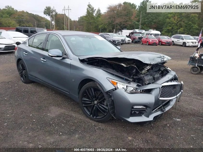 JN1BV7AR1EM697925 2014 Infiniti Q50 Premium