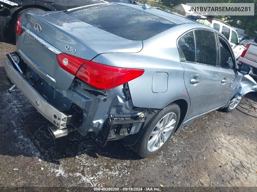 2014 Infiniti Q50 Premium VIN: JN1BV7AR5EM686281 Lot: 40380200