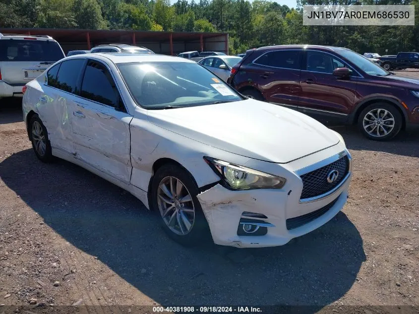 2014 Infiniti Q50 Premium VIN: JN1BV7AR0EM686530 Lot: 40381908