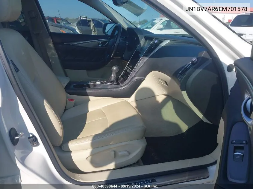 JN1BV7AR6EM701578 2014 Infiniti Q50 Premium