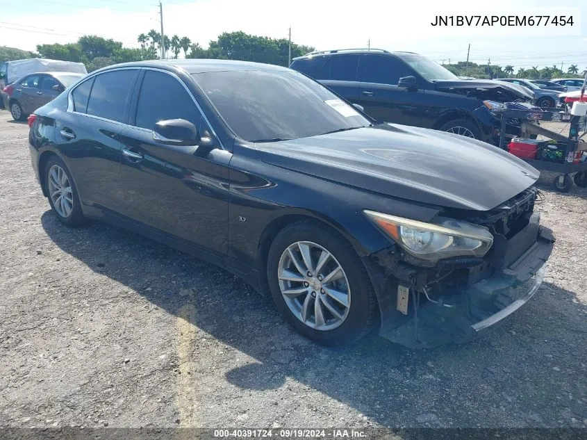 2014 Infiniti Q50 Premium VIN: JN1BV7AP0EM677454 Lot: 40391724