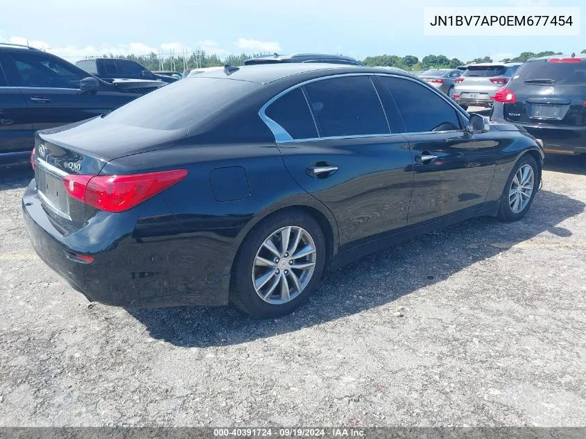 2014 Infiniti Q50 Premium VIN: JN1BV7AP0EM677454 Lot: 40391724