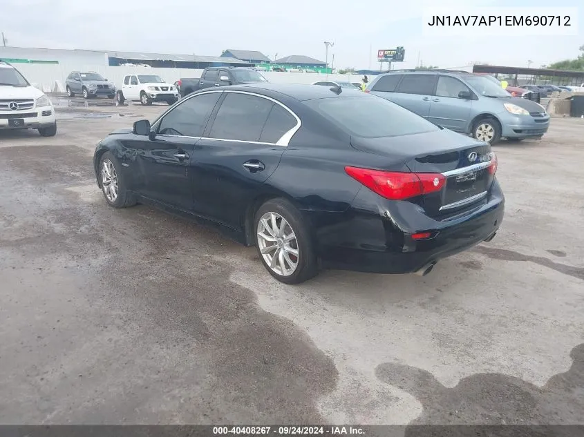 JN1AV7AP1EM690712 2014 Infiniti Q50 Hybrid Premium/Sport