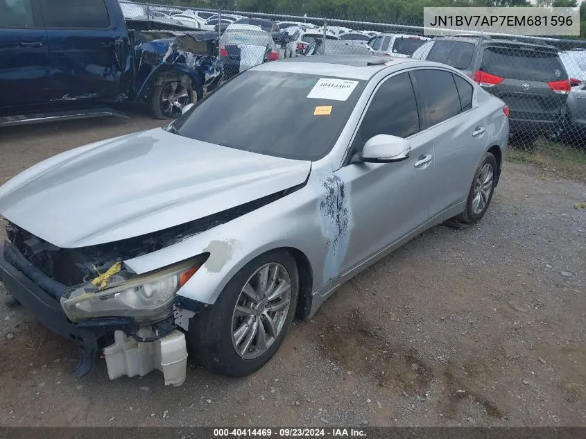 JN1BV7AP7EM681596 2014 Infiniti Q50 Premium/Sport