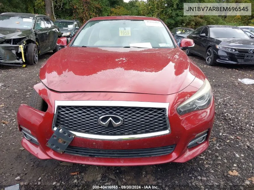 2014 Infiniti Q50 Premium VIN: JN1BV7AR8EM696545 Lot: 40416865