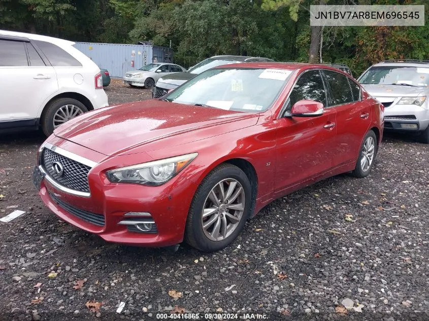 2014 Infiniti Q50 Premium VIN: JN1BV7AR8EM696545 Lot: 40416865