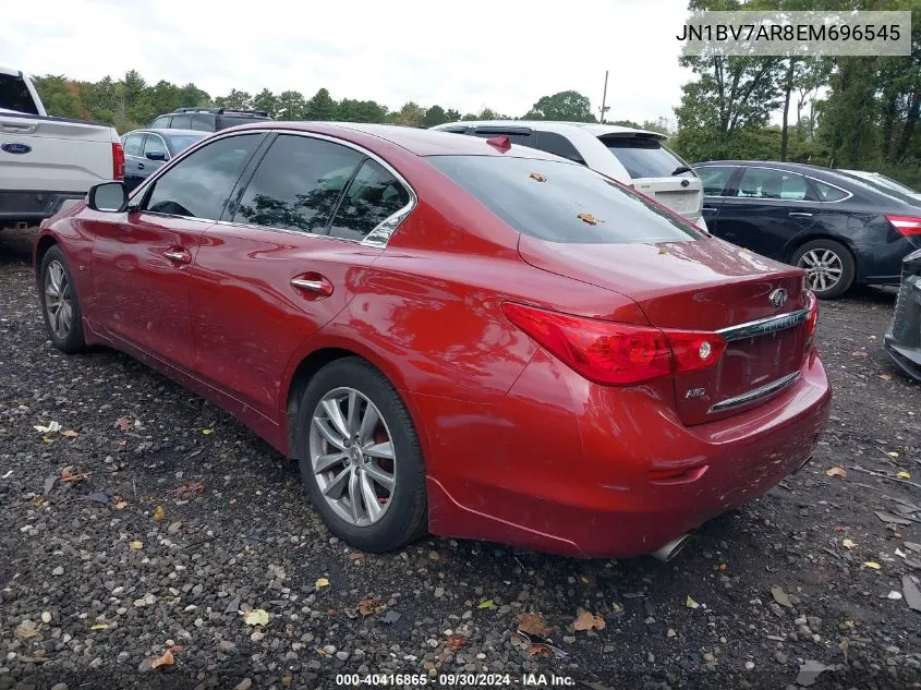 2014 Infiniti Q50 Premium VIN: JN1BV7AR8EM696545 Lot: 40416865