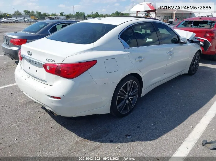 JN1BV7AP4EM672886 2014 Infiniti Q50 Sport