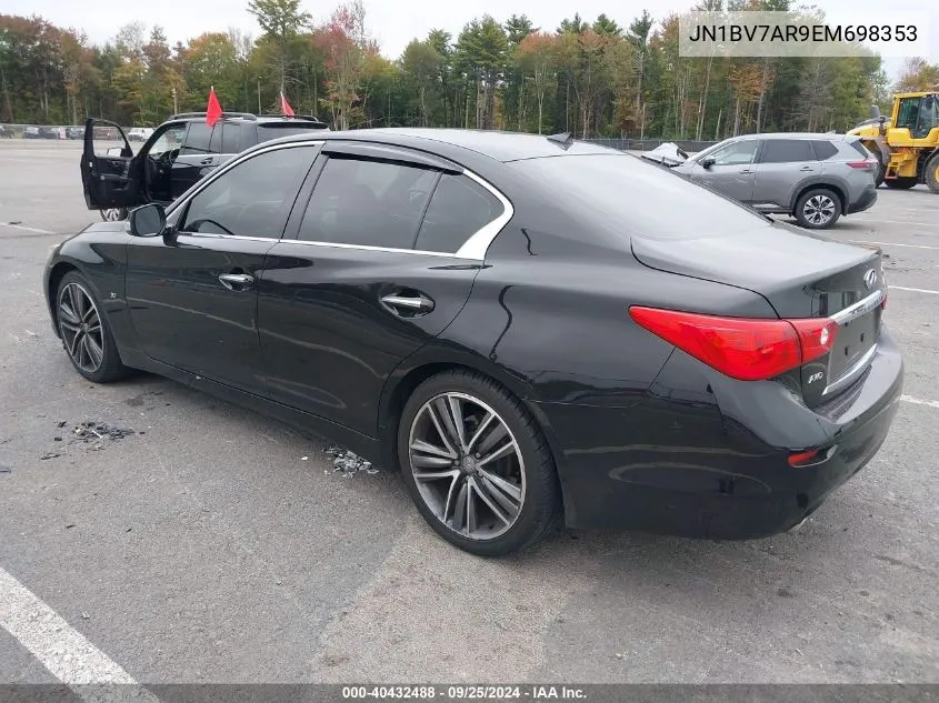 JN1BV7AR9EM698353 2014 Infiniti Q50 Premium