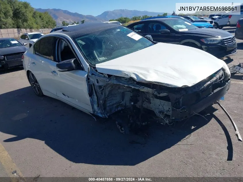 2014 Infiniti Q50 Premium VIN: JN1BV7AR5EM698561 Lot: 40457858