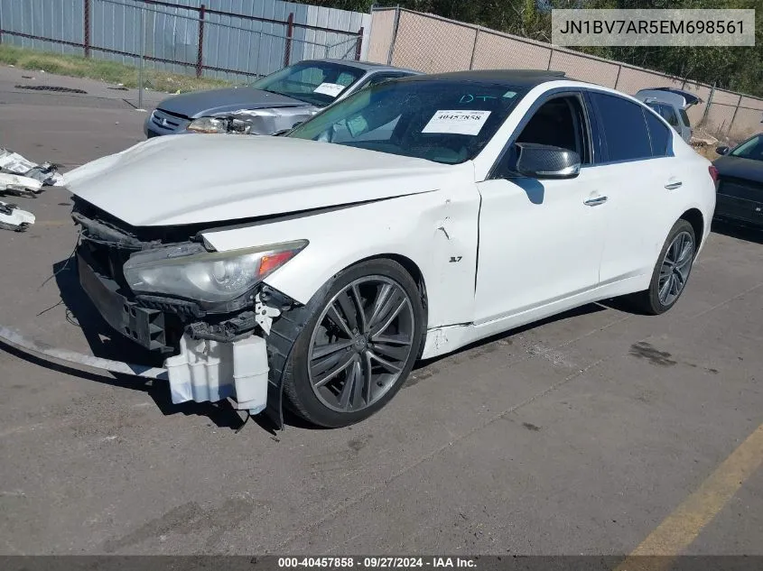 JN1BV7AR5EM698561 2014 Infiniti Q50 Premium