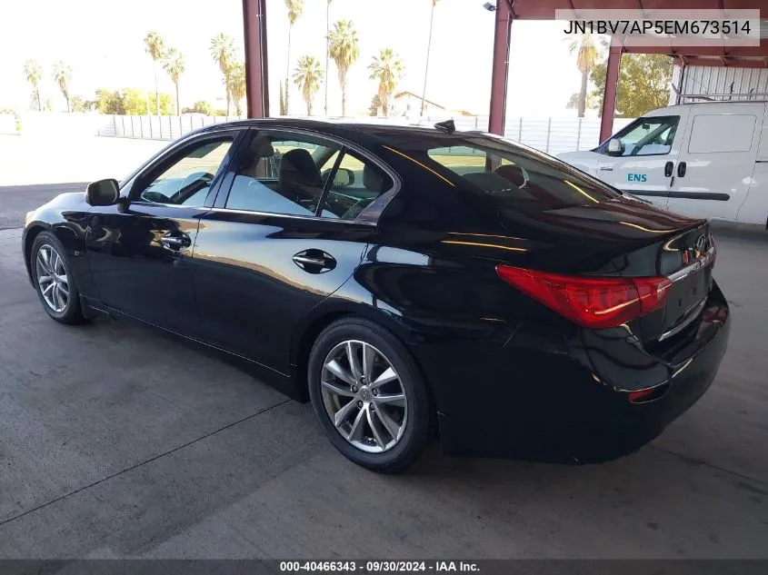 2014 Infiniti Q50 Premium VIN: JN1BV7AP5EM673514 Lot: 40466343