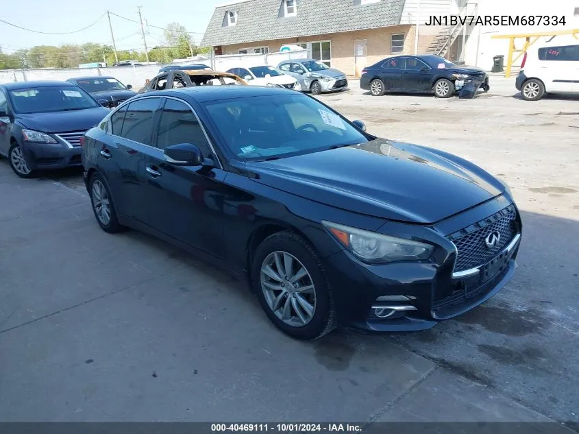 2014 Infiniti Q50 Premium VIN: JN1BV7AR5EM687334 Lot: 40469111