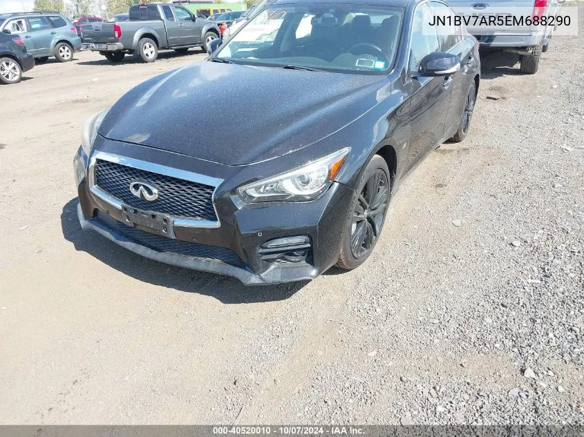 2014 Infiniti Q50 Premium/Sport VIN: JN1BV7AR5EM688290 Lot: 40520010