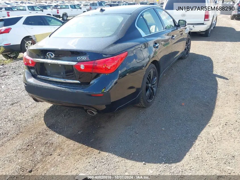 2014 Infiniti Q50 Premium/Sport VIN: JN1BV7AR5EM688290 Lot: 40520010