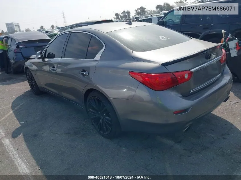 JN1BV7AP7EM686071 2014 Infiniti Q50 Premium/Sport