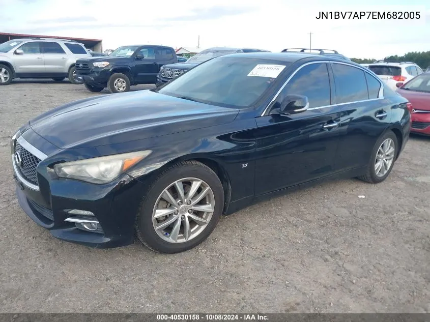 2014 Infiniti Q50 Premium/Sport VIN: JN1BV7AP7EM682005 Lot: 40530158