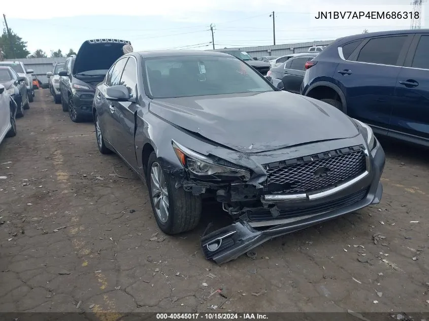 2014 Infiniti Q50 Premium/Sport VIN: JN1BV7AP4EM686318 Lot: 40545017