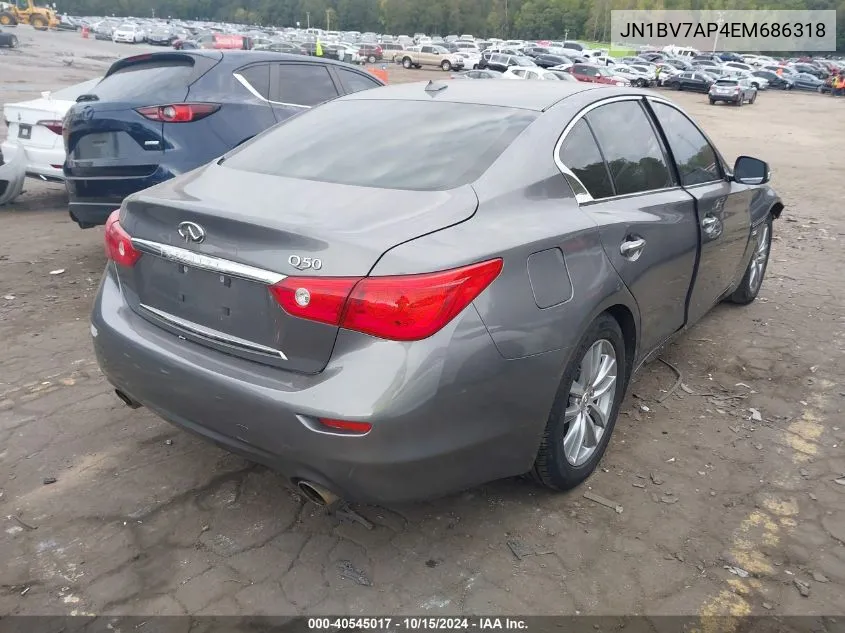 JN1BV7AP4EM686318 2014 Infiniti Q50 Premium/Sport