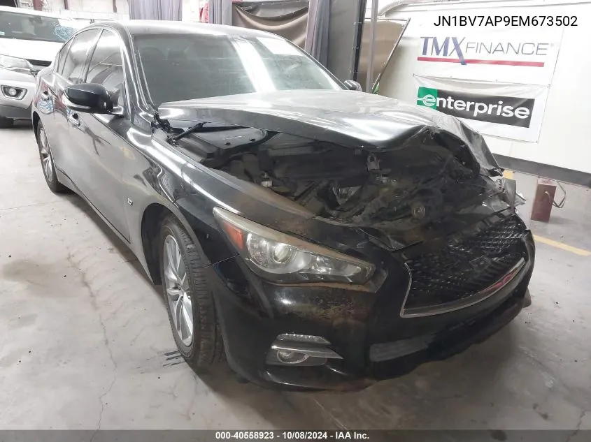 2014 Infiniti Q50 VIN: JN1BV7AP9EM673502 Lot: 40558923