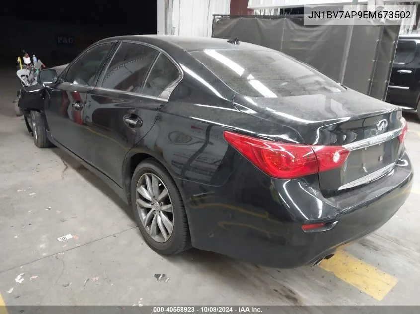 JN1BV7AP9EM673502 2014 Infiniti Q50