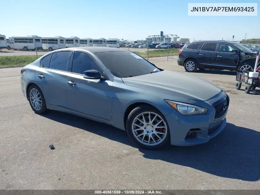 2014 Infiniti Q50 Premium VIN: JN1BV7AP7EM693425 Lot: 40561559