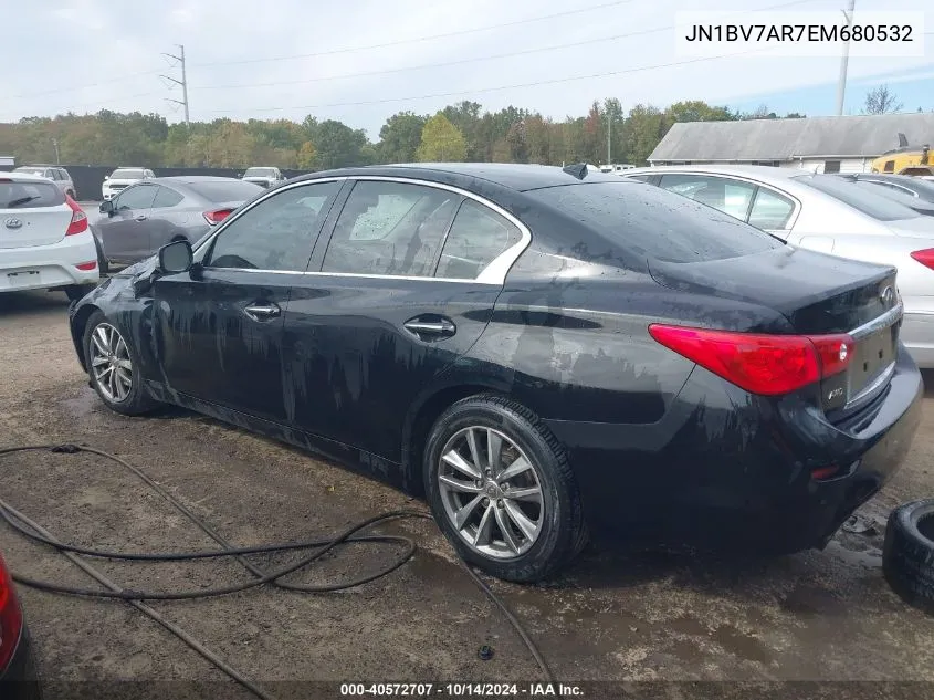 JN1BV7AR7EM680532 2014 Infiniti Q50 Premium