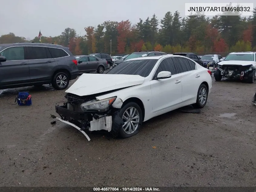 JN1BV7AR1EM698332 2014 Infiniti Q50 Premium/Sport